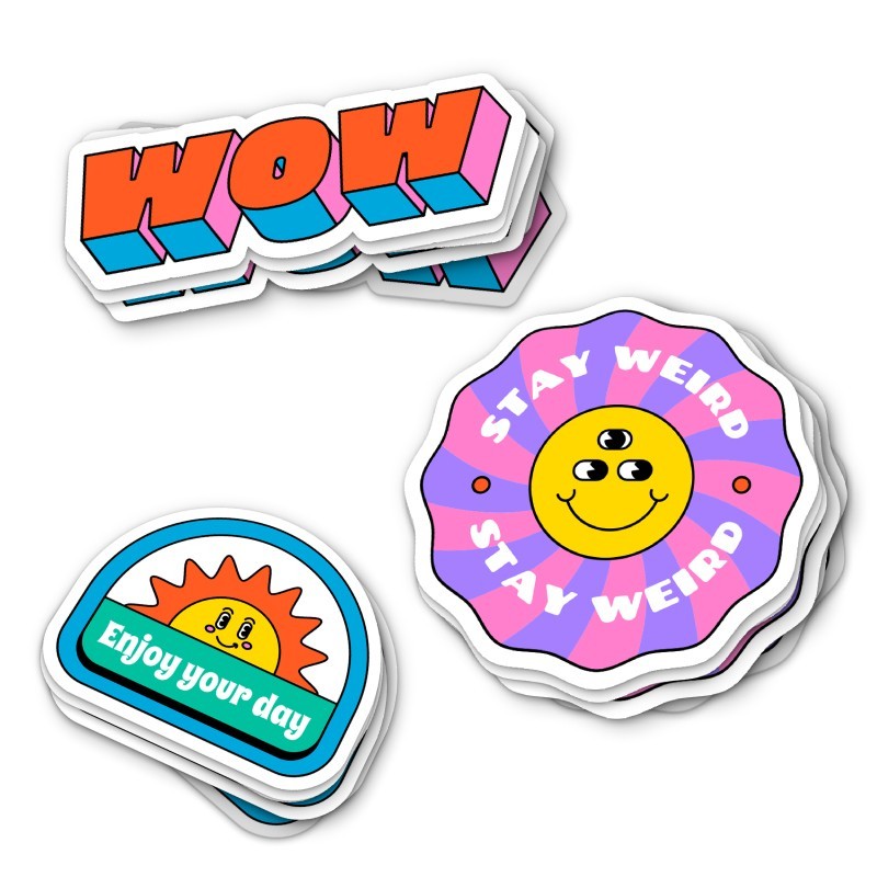 Stickers découpés à la forme waterproof