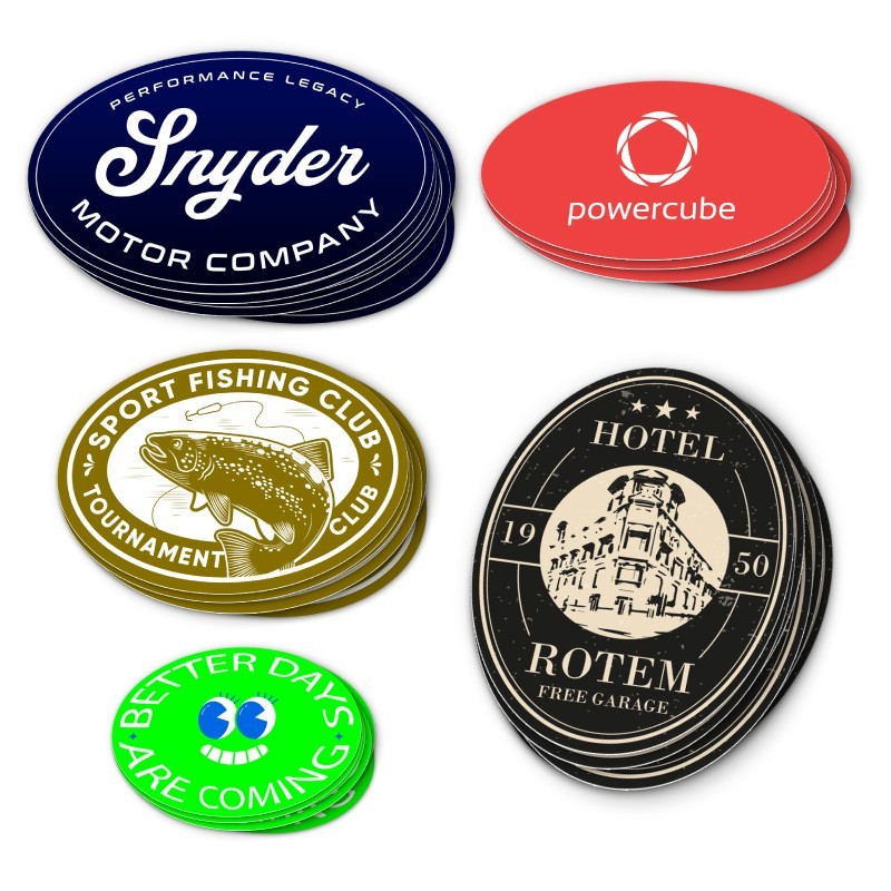 Stickers Ovales Personnalisés | Autocollant